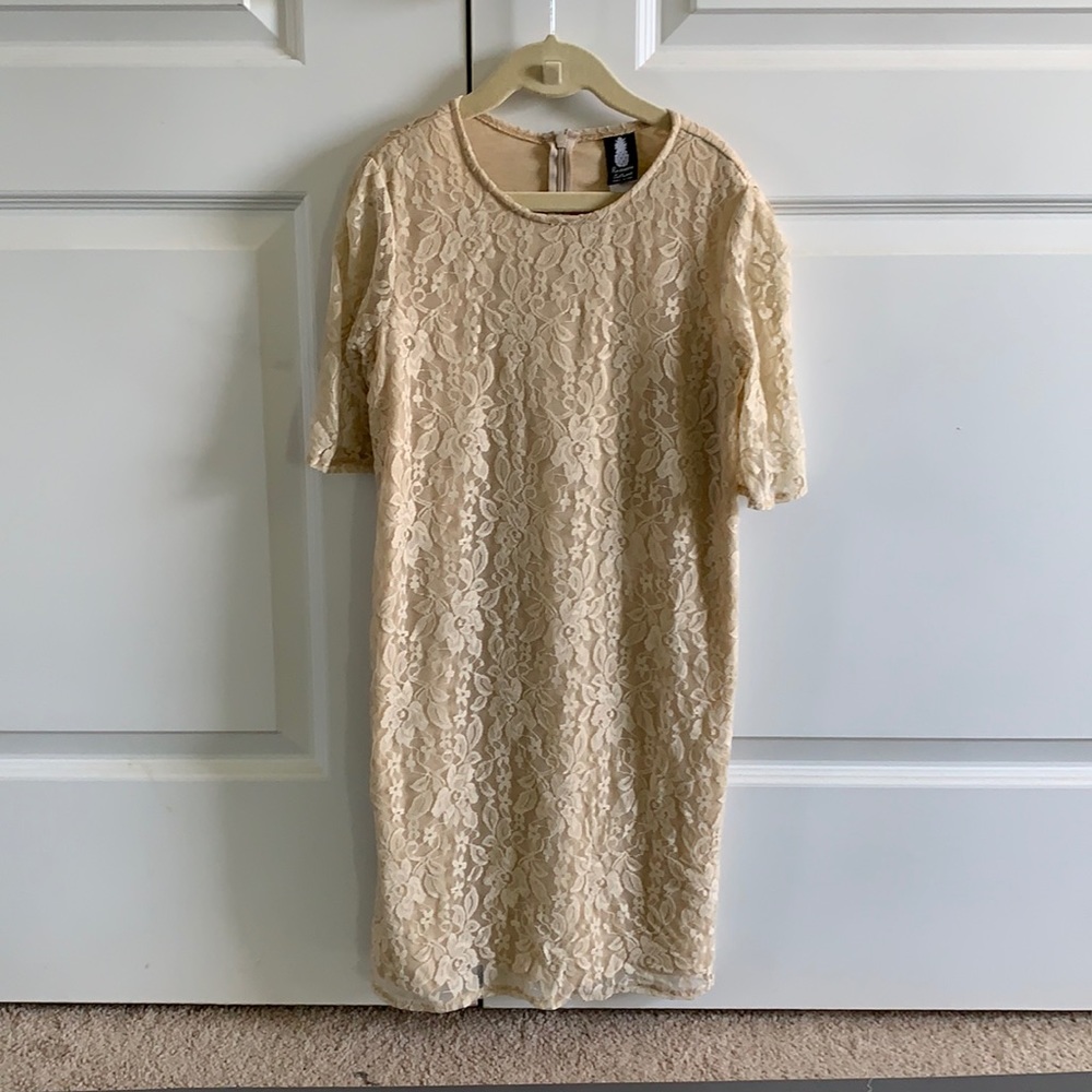 PINEAPPLE CLOTHING camel colored dress